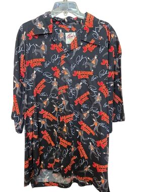 Elvis Presley Black "Jailhouse Rock" Button-Down Shirt